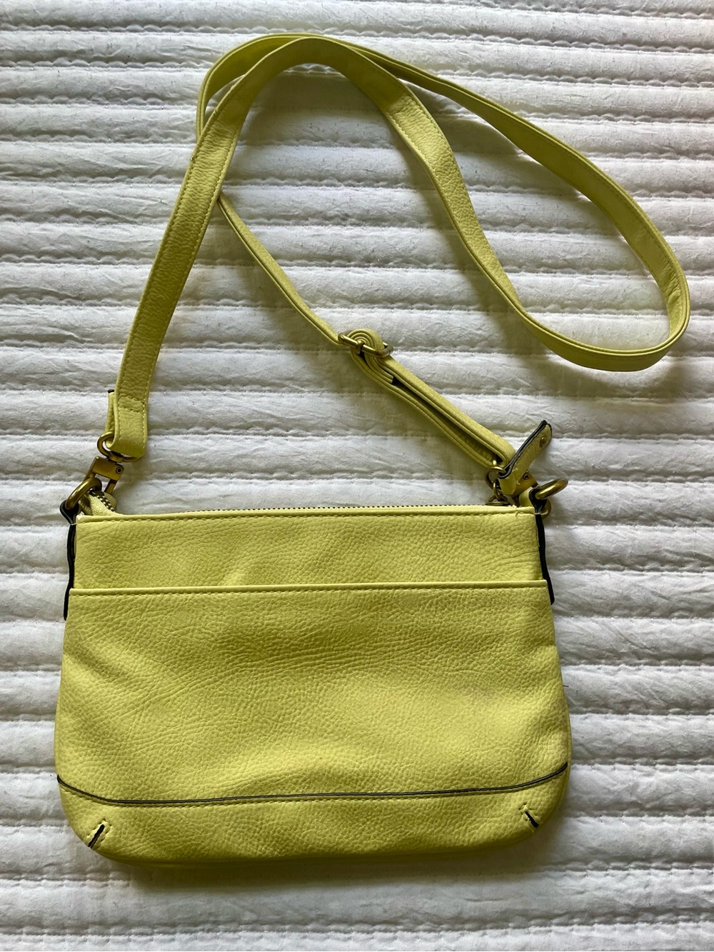 Merona Yellow Crossbody Purse & Clutch - Picture 2 of 15